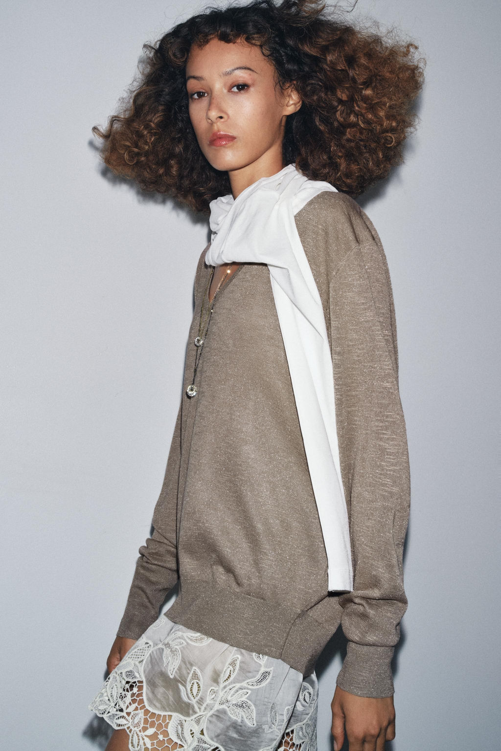 COMBINED KNIT SWEATER - Zara фото 9