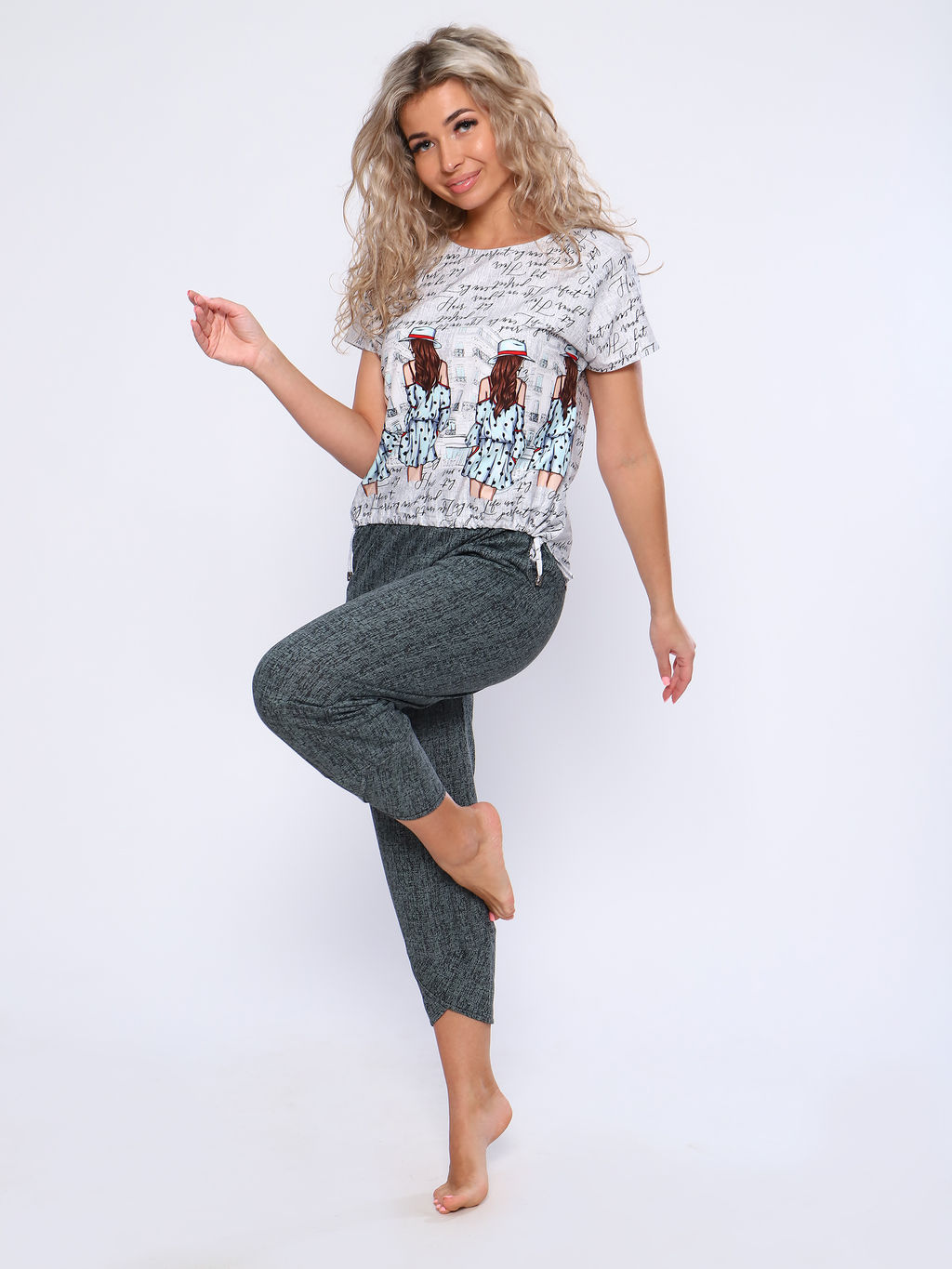 Костюм с брюками ВИЖН -1 (серый №3) - Ивановская трикотажная компания фото 2