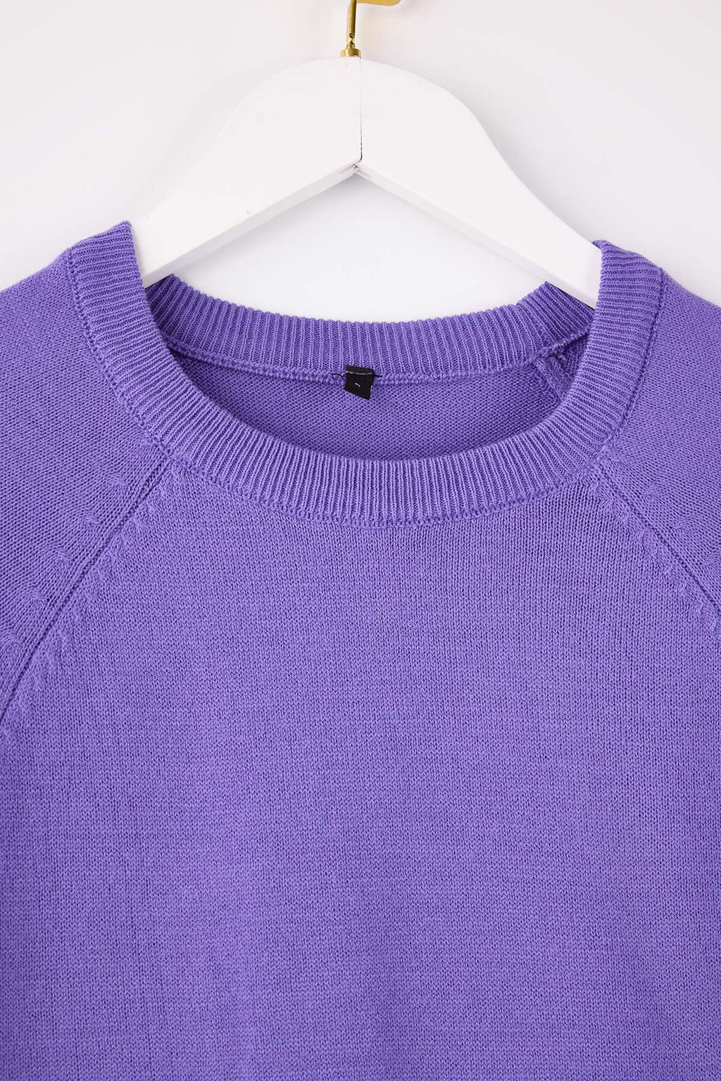 Mor Basic Reglan Kol Triko Kazak TWOAW26KZ00296 - Trendyolmilla фото 6