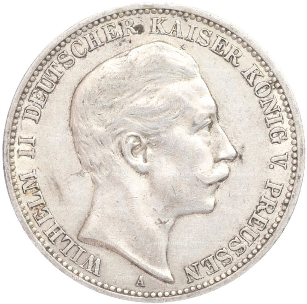 3 марки 1909 года А Германия (Пруссия)