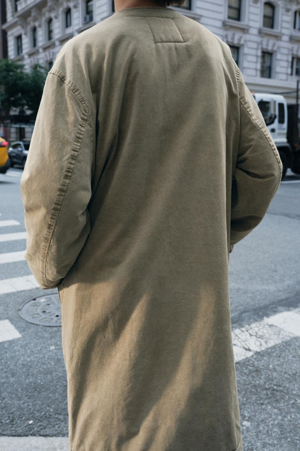 ZW COLLECTION FADED COTTON BLEND JACKET - Zara фото 3