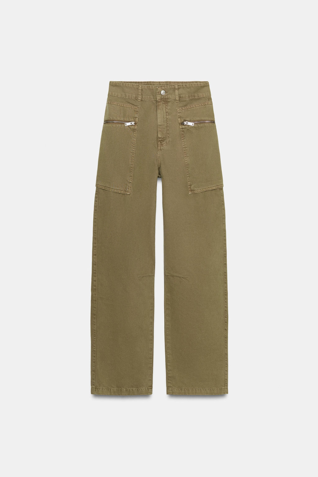 Z1975 MID-WAIST CARGO JEANS WITH ZIPS - Zara фото 18