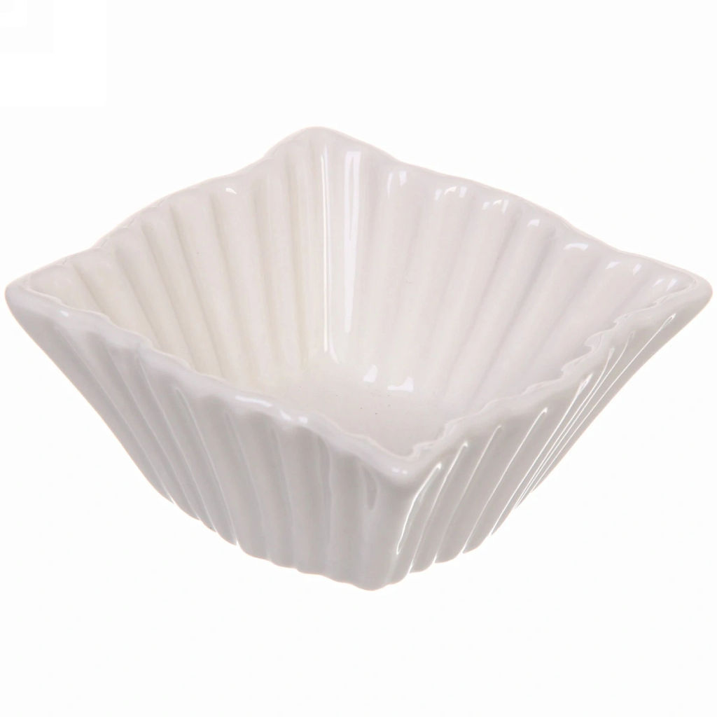 Набор соусников "White magic" 6шт "Волна" ребристый 100мл