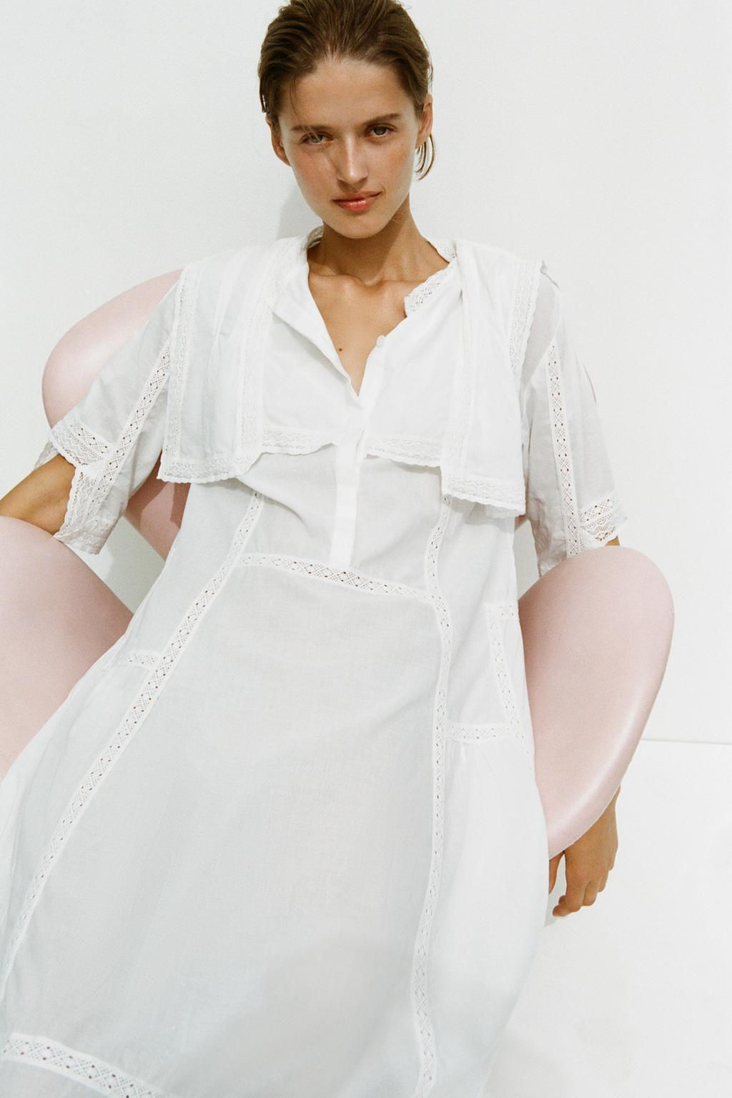 LACE TRIM NIGHTDRESS