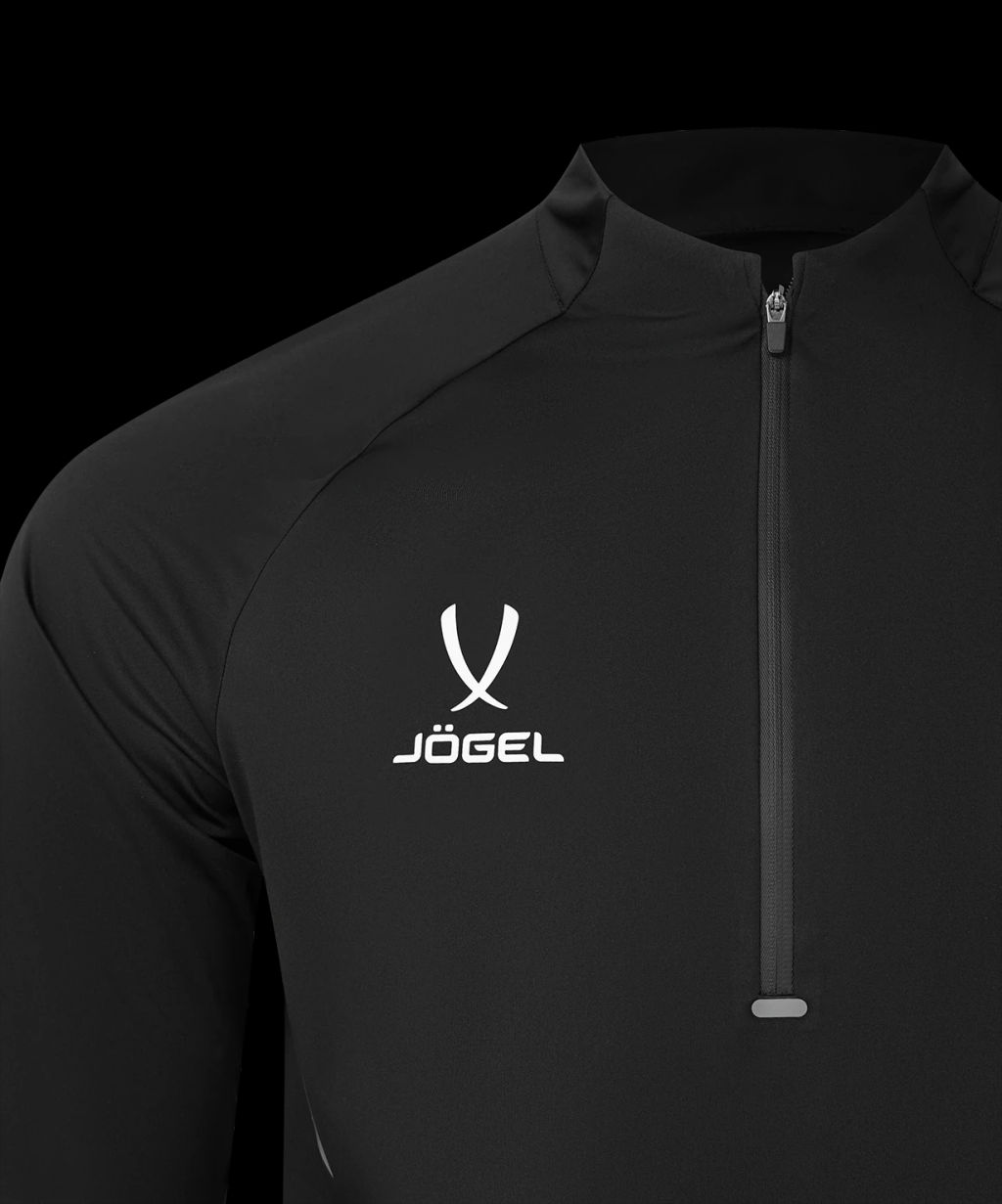 Джемпер ветрозащитный JOGEL PREMIER PerFormPROOF 1/4 Zip Wind Top, черный  фото 4