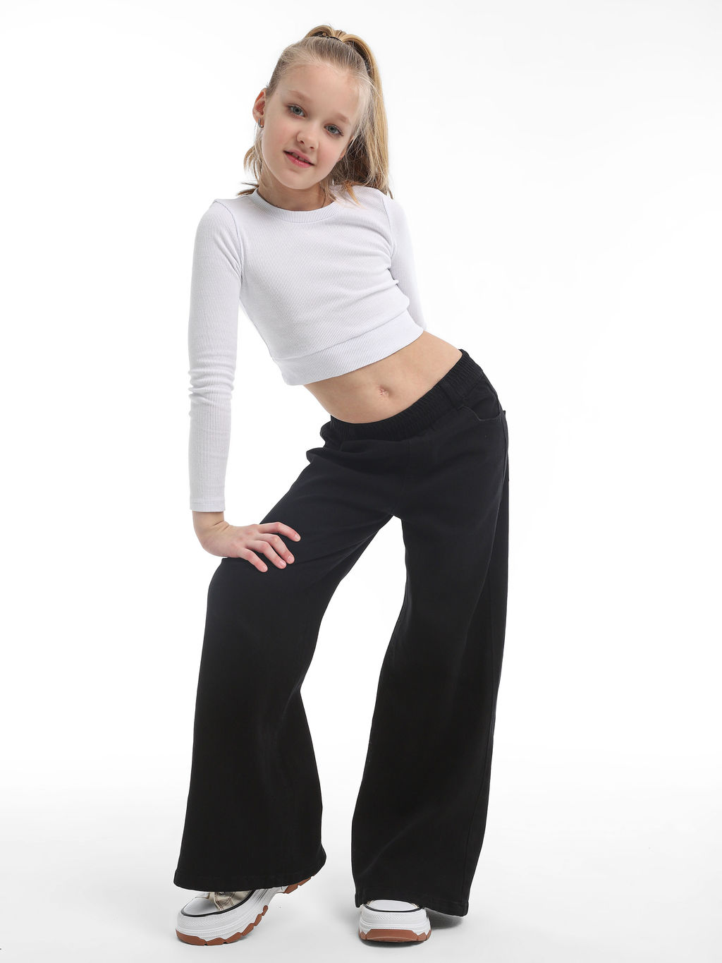 Джинсы-палаццо для девочек - СИНЯЯ МОДА фото 8