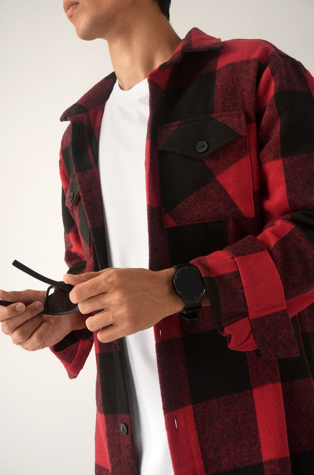 Мужская теплая рубашка в клетку Happyfox - Happy fox фото 10