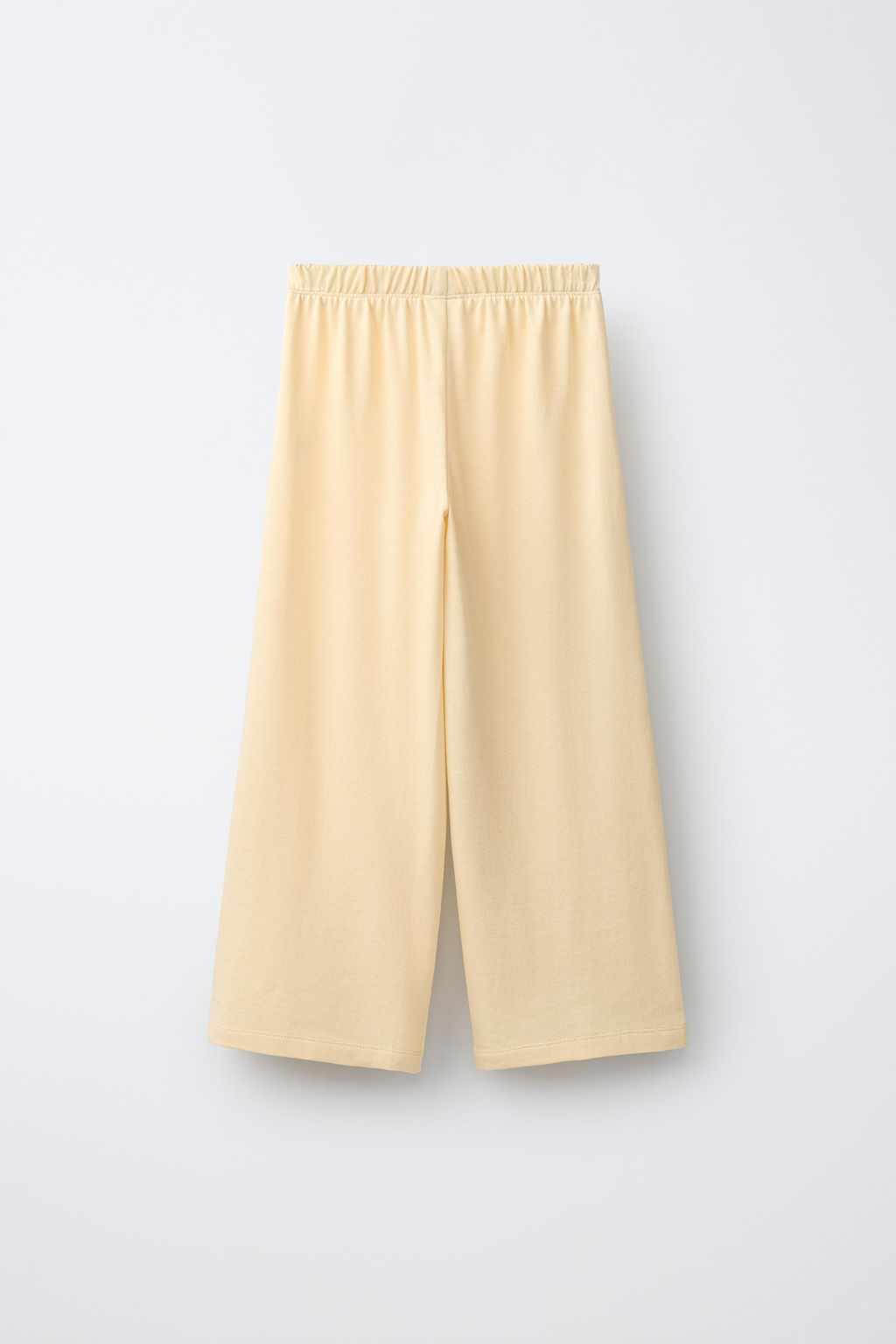 CONJUNTO CAMISETA Y PANTAL?N WIDE LEG LISOS / Amarillo - Zara фото 5