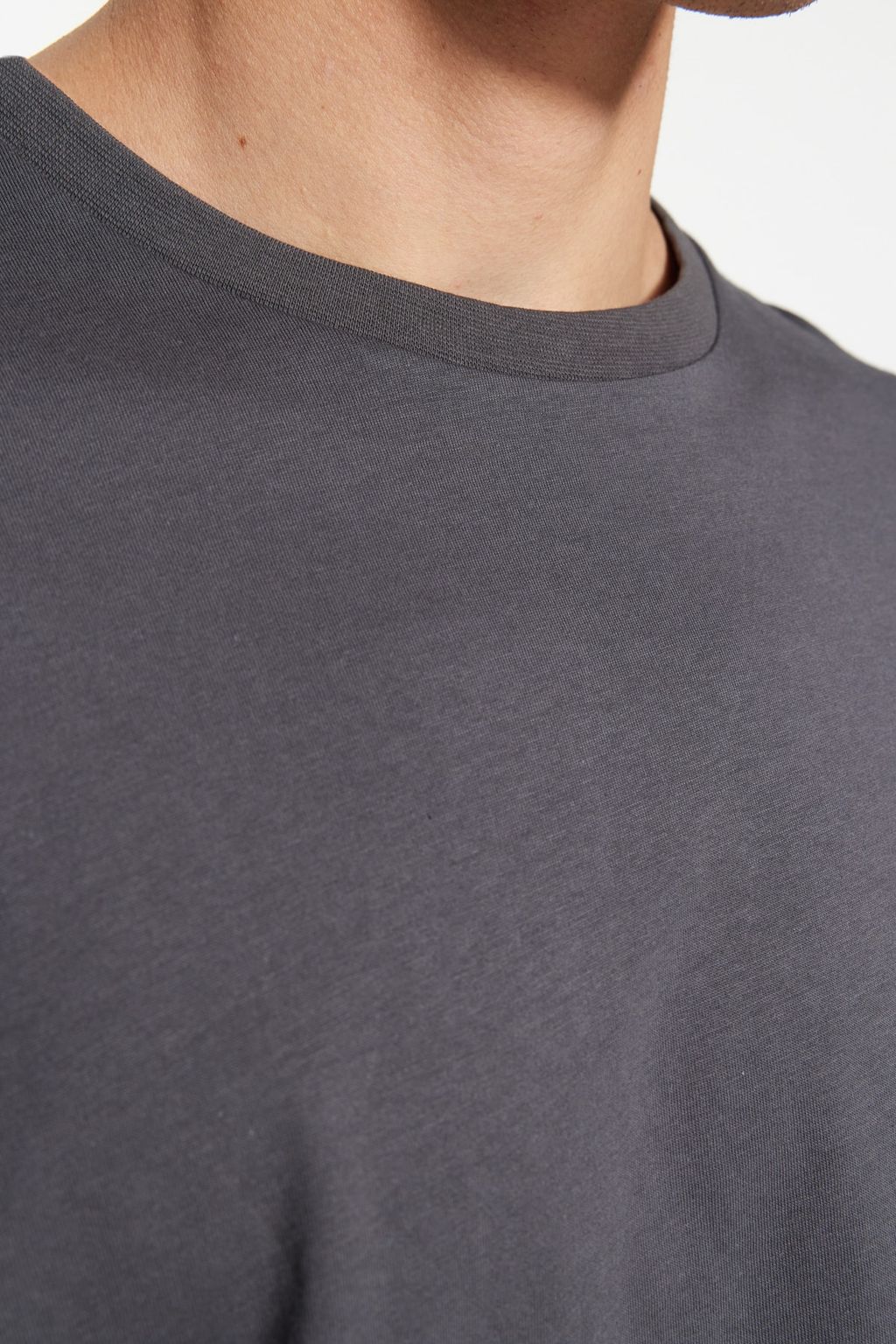 Antrasit Oversize/Genis Kesim K?sa Kol Uzakdogu Bask?l? %100 Pamuklu T-Shirt TMNSS23TS00159 - Trendyolmilla фото 5