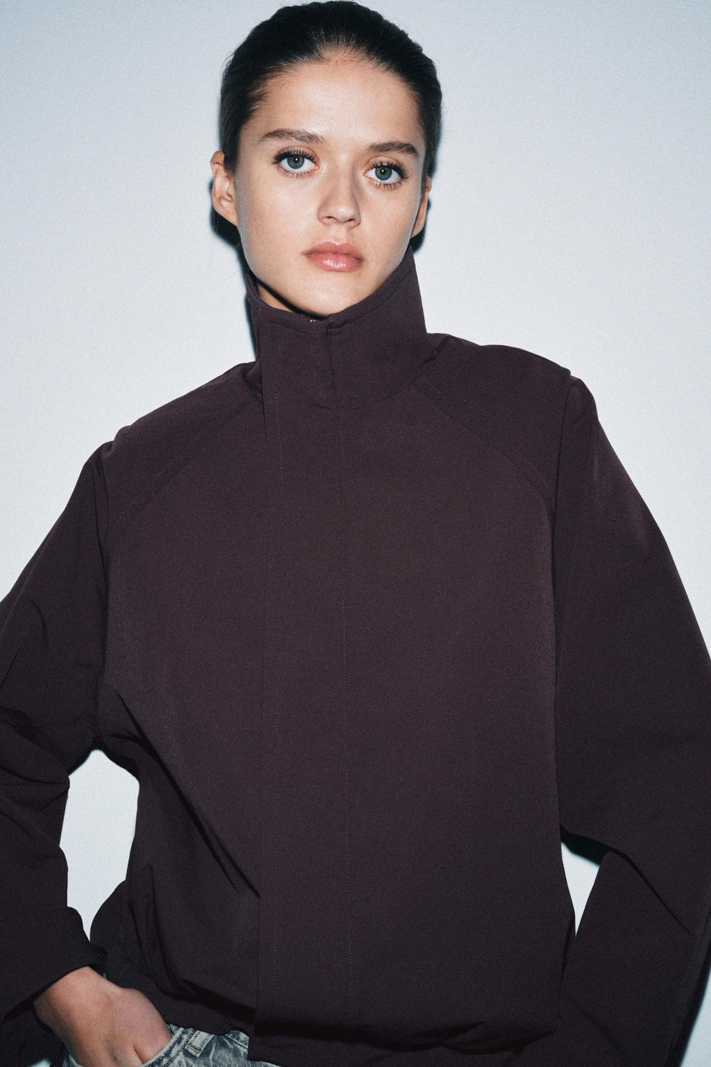 OVERSIZE ZIP-UP BOMBER JACKET - Zara фото 11