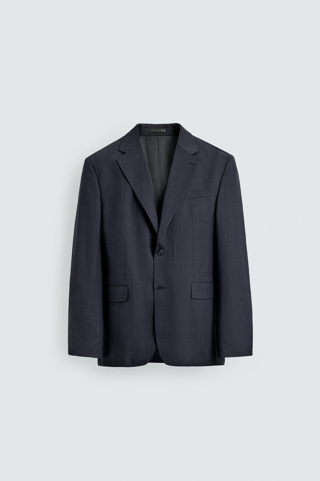 BLAZER REGULAR FIT TRAJE CUADROS / Marino oscuro - Zara фото 8
