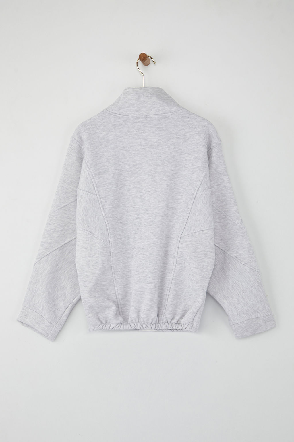 Kar Melanj Fermuarl? Dikis Detayl? Dik Yaka Bomber Orme Sweatshirt TWOAW26SW00037