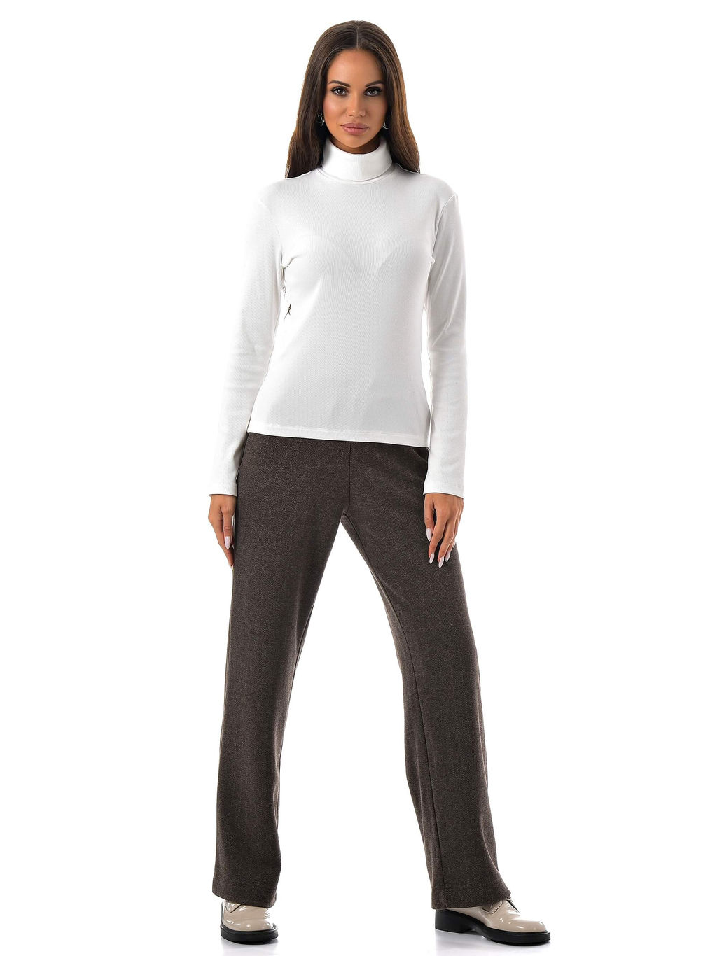 Водолазка в рубчик