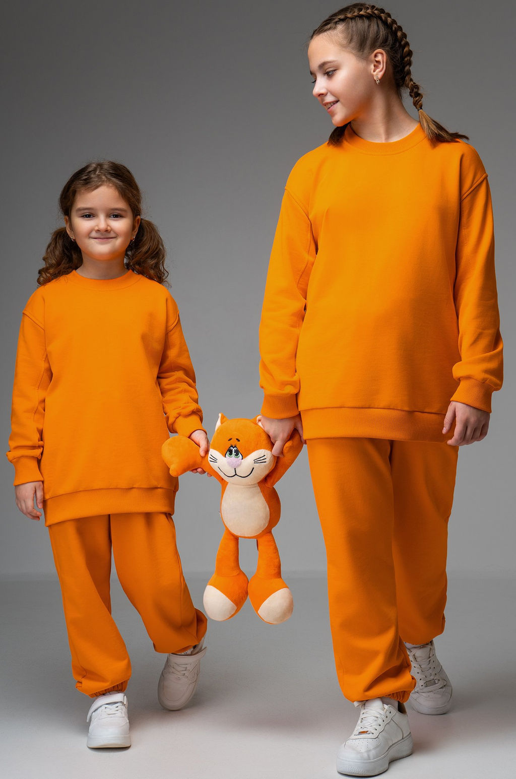 Костюм для девочки оверсайз из футера трехнитки Happyfox - Happy fox фото 10
