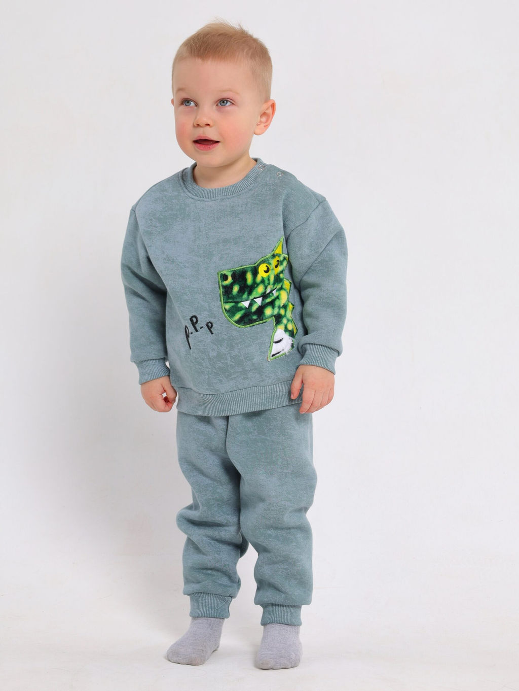 Костюм для мальчика с начесом Футер - Оптима фото 3