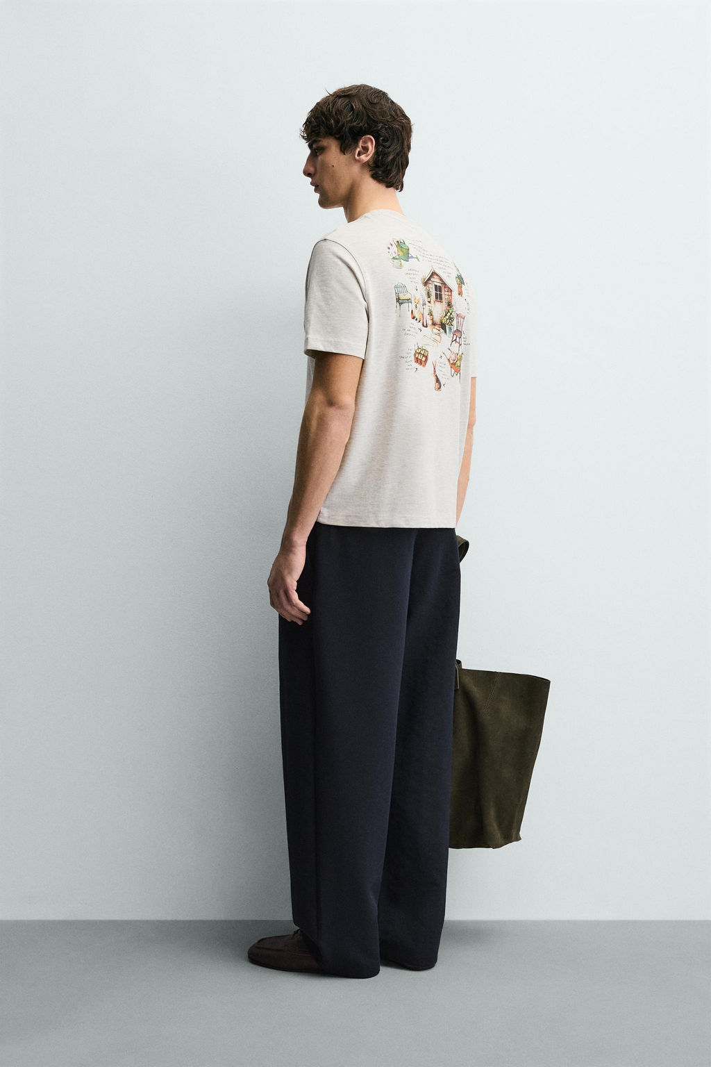CONTRAST PRINT T-SHIRT - Zara фото 4