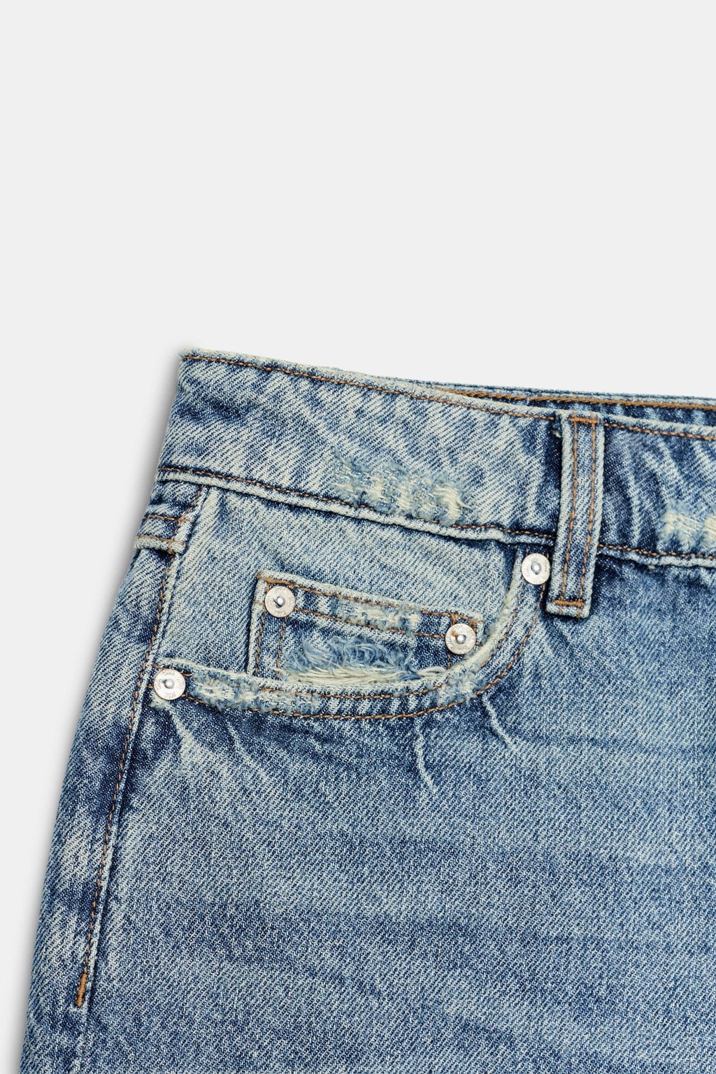 BERMUDA Z1975 DENIM ROTOS / Azul medio