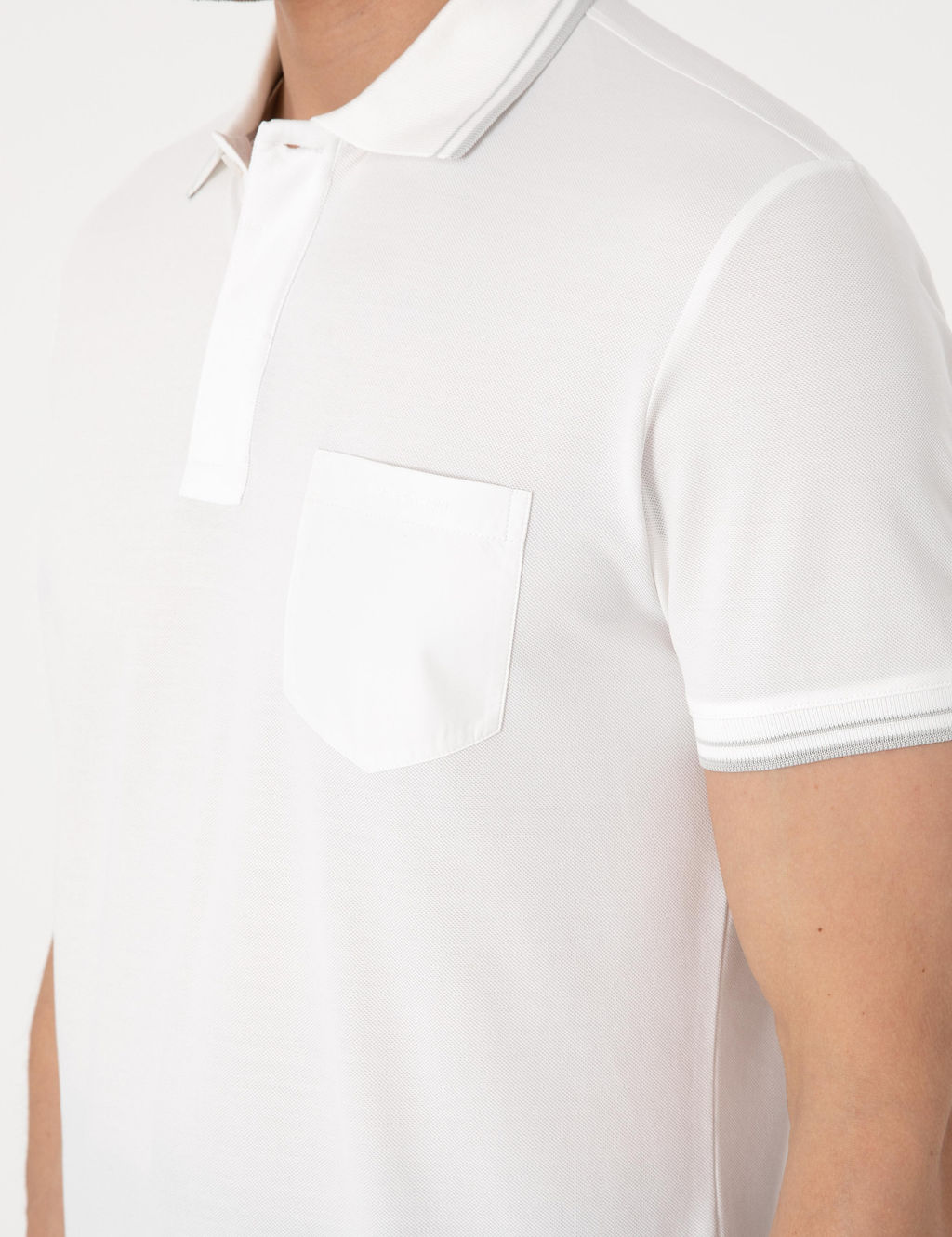 Ekru Ultralight Kuma_ Slim Fit Polo Yaka Ti__rt - Pierre cardin фото 7