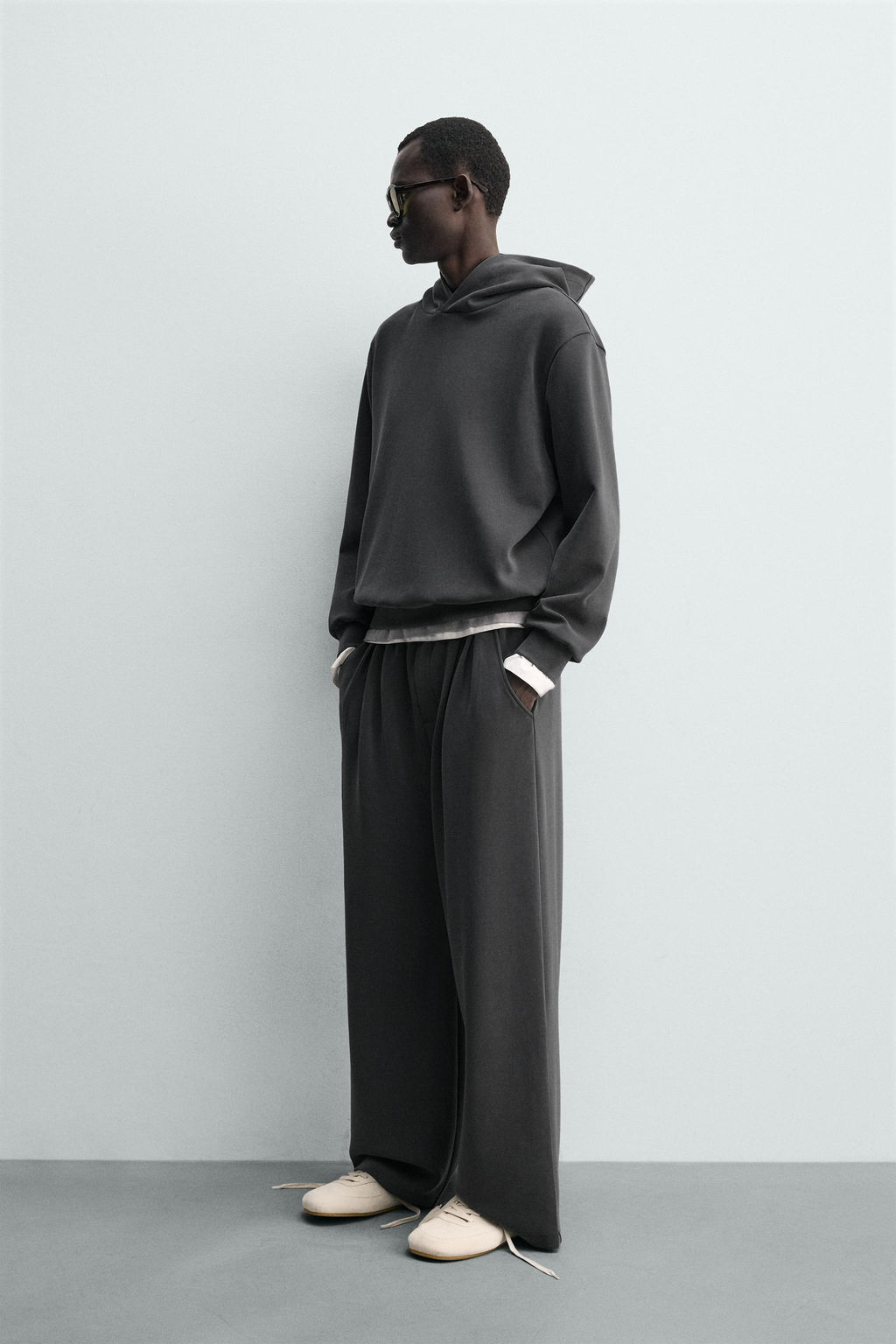 PANTAL?N JOGGER LAVADO SOFT / Azul / Gris - Zara фото 4