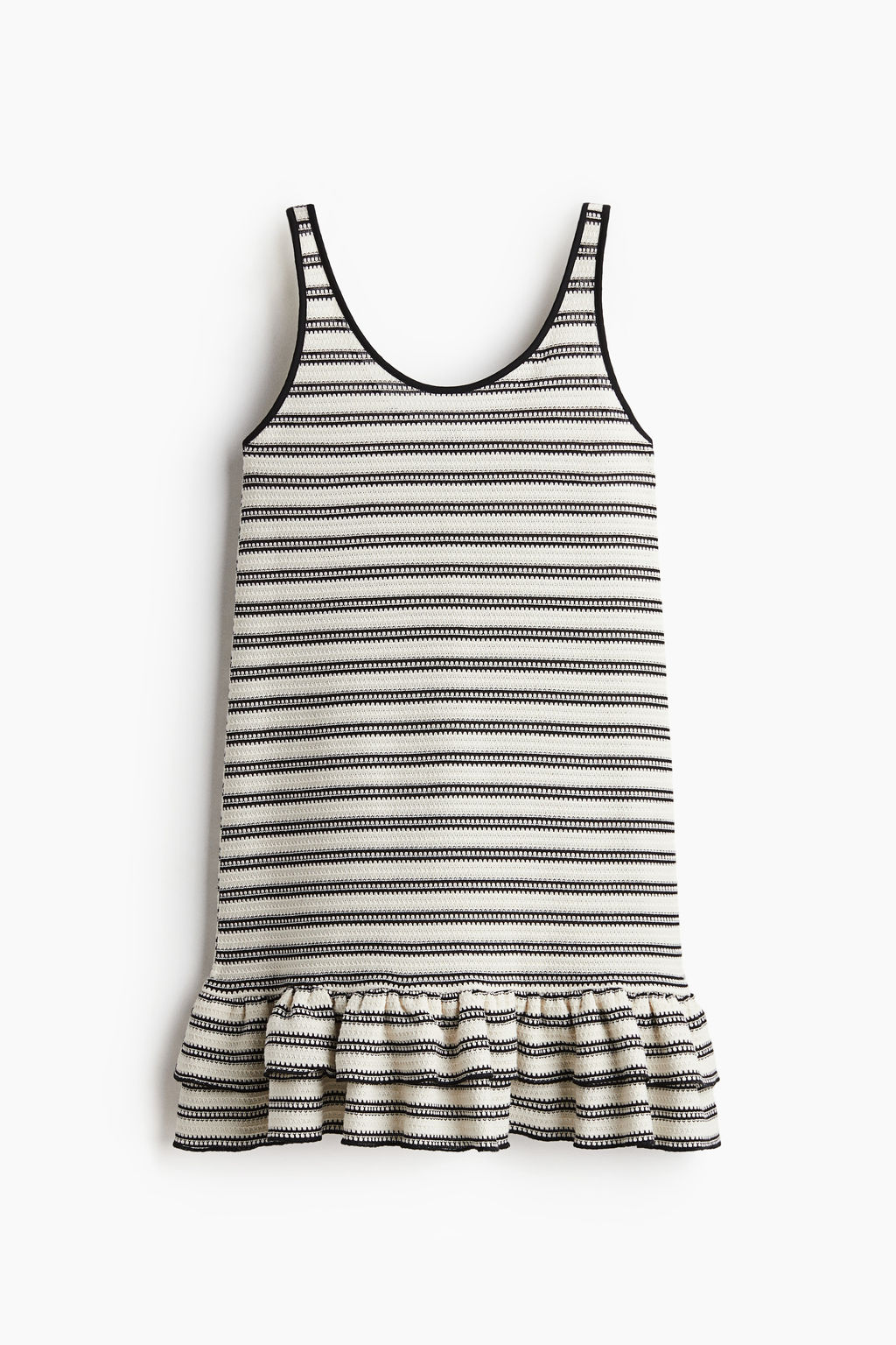 Vestido de punto con volantes