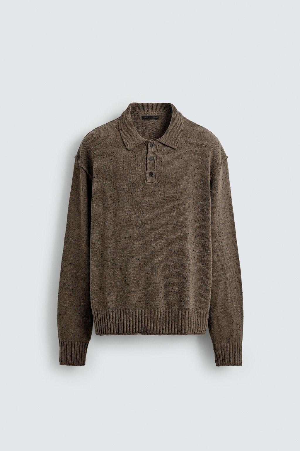 RELAXED FIT KNIT POLO SHIRT - Zara фото 5