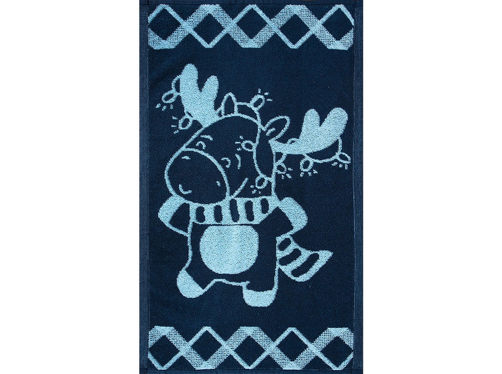 Полотенце махровое 6с104.411ж1 Оленик светит(джинс) 67х40см