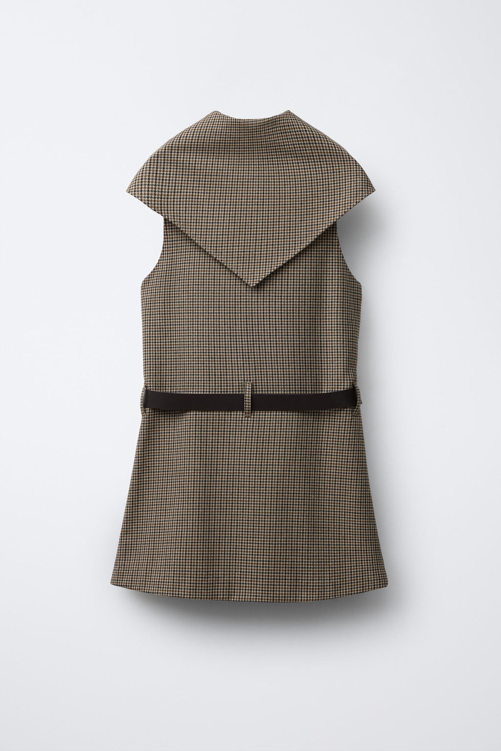CHECK PINAFORE DRESS WITH DETACHABLE SCARF - Zara фото 3