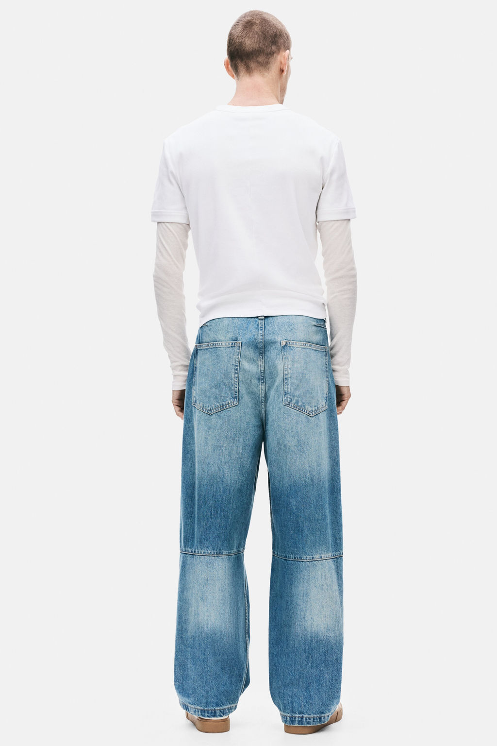 Vaquero baggy con pinzas - H&m фото 7