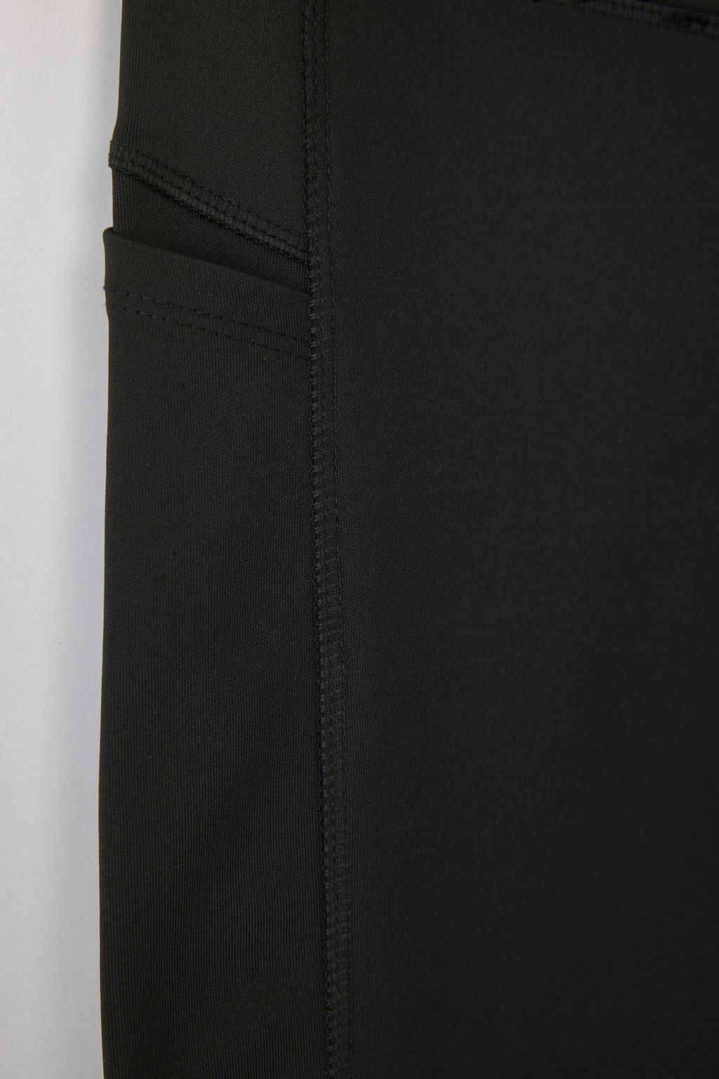 Siyah Dalg?c/Scuba Kumas Bel Baglama Detayl? Tam Boy Orme Spor Tayt THMAW26TY00004 - Trendyolmilla фото 6