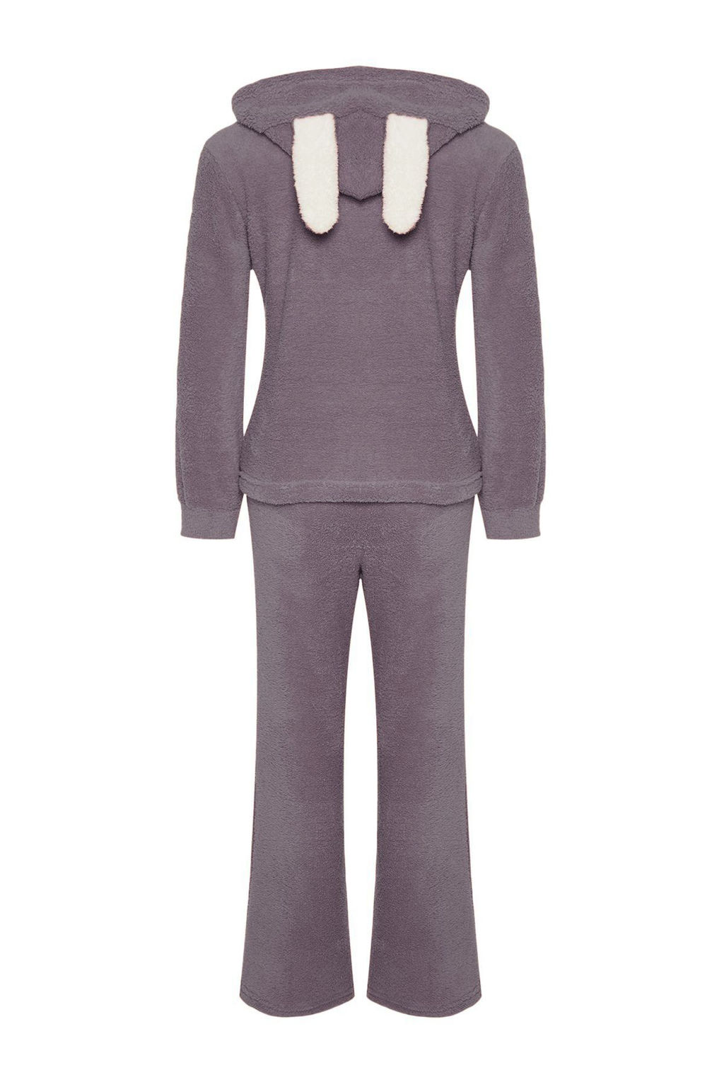 Fume Wellsoft Kapuson Kulak Detayl? K?sl?k Orme Pijama Tak?m? THMAW24PT00030 - Trendyolmilla фото 10