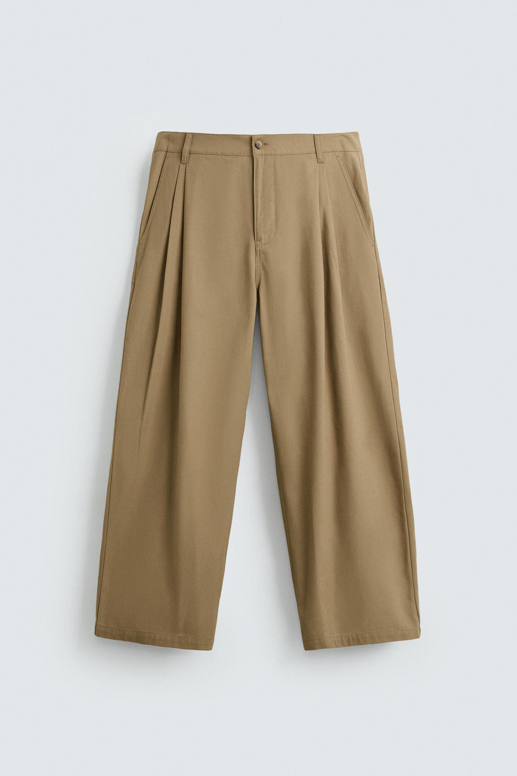 PLEATED WIDE-LEG TROUSERS - Zara фото 6