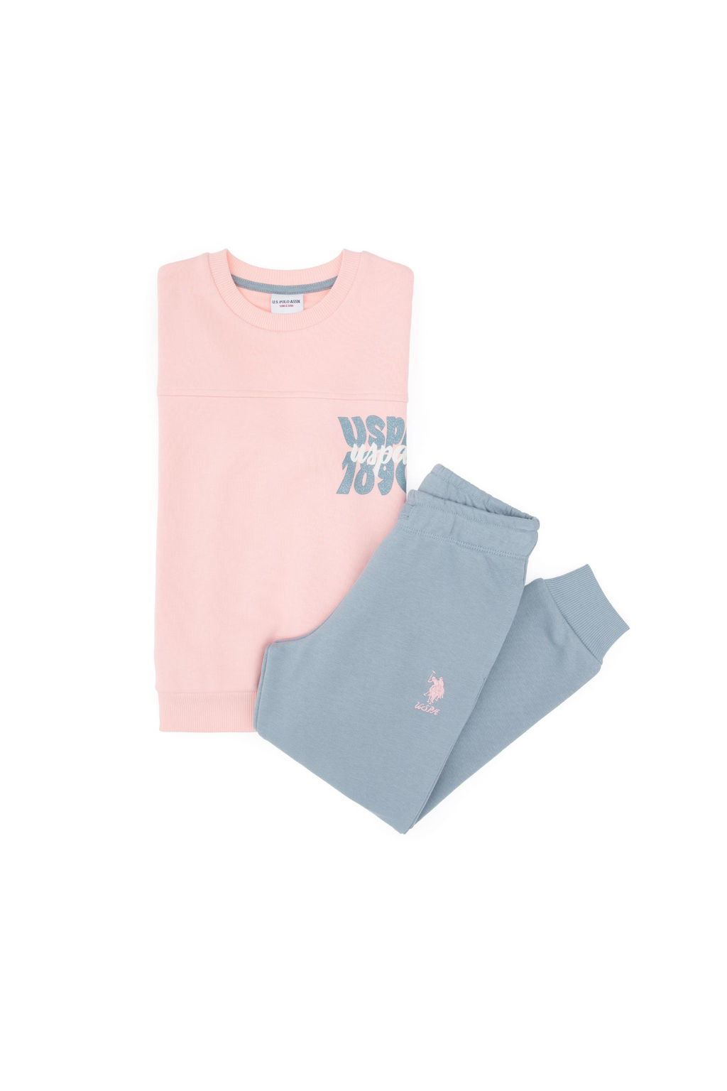 K_z _ocuk A__k Pembe Pijama Tak_m_ Sepette S_rpriz _ndirim - U.s. polo assn фото 12