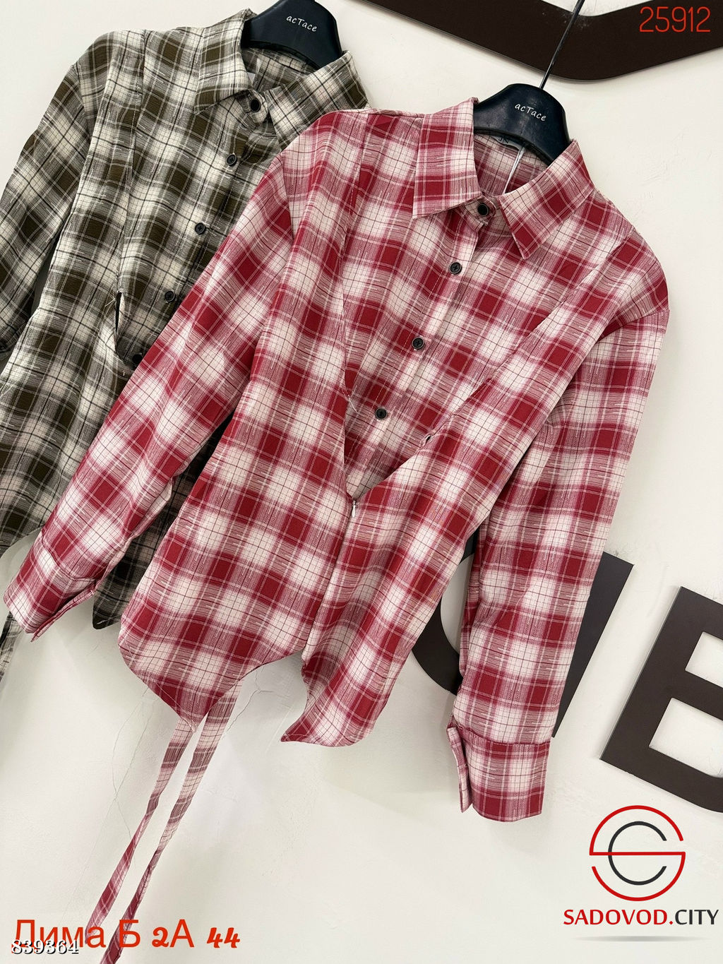 Рубашки женская в клетку - Bruno фото 4