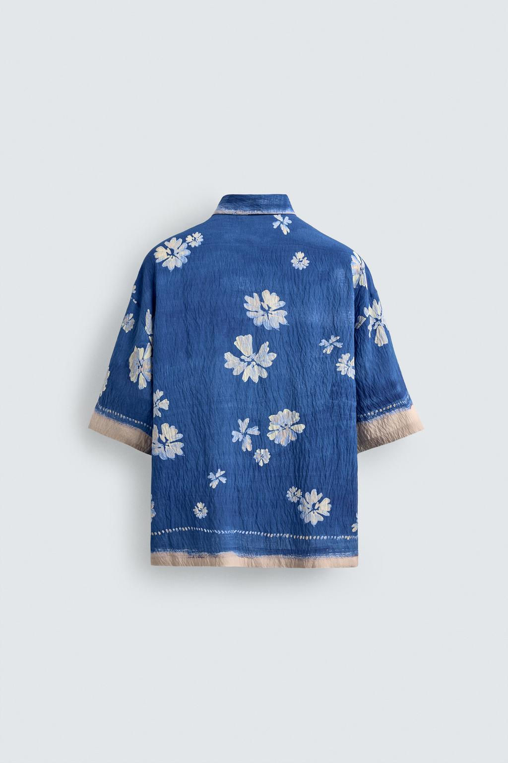 FLORAL PRINT SHIRT - Zara фото 4