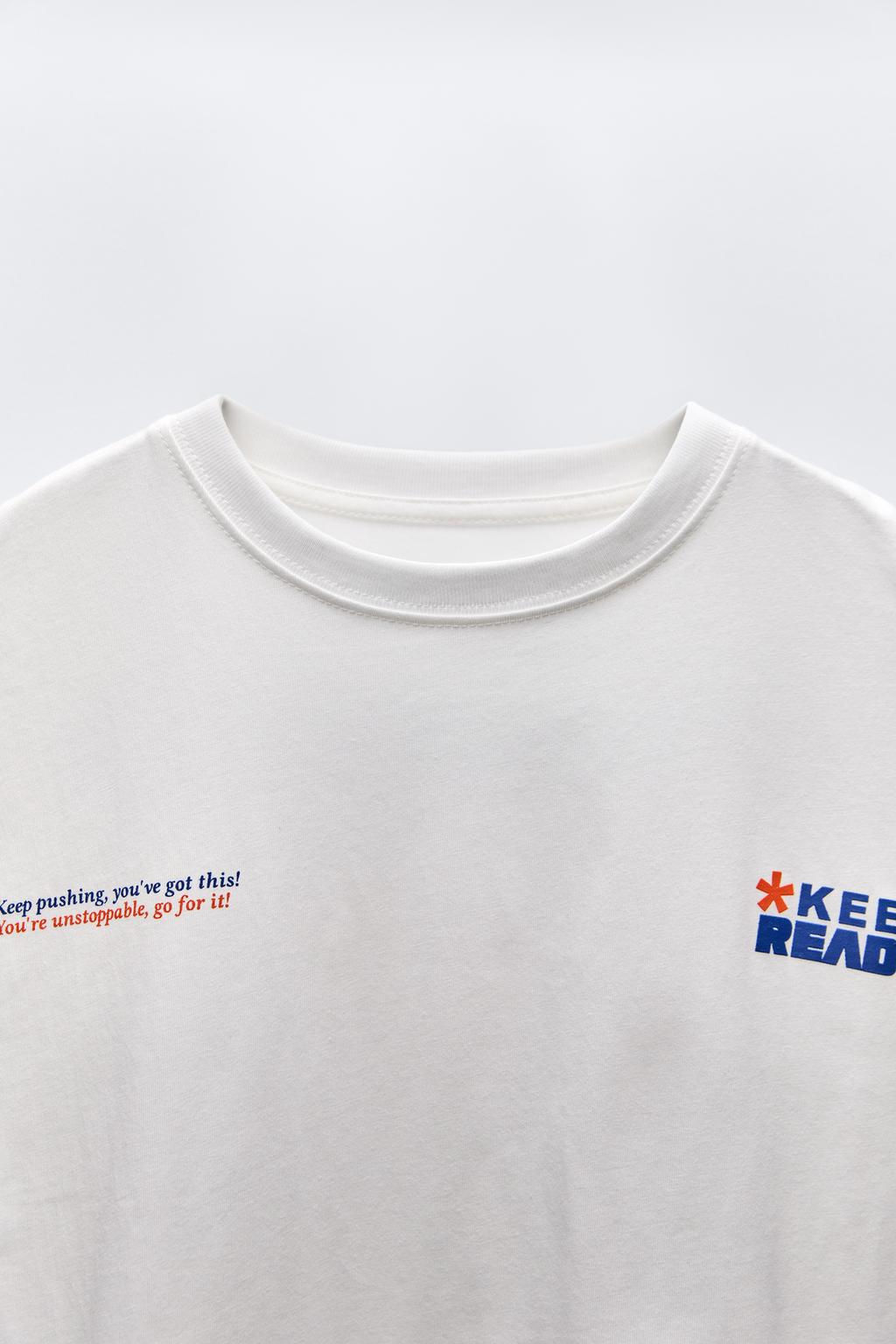 SLOGANLI T-SHIRT - Zara фото 4