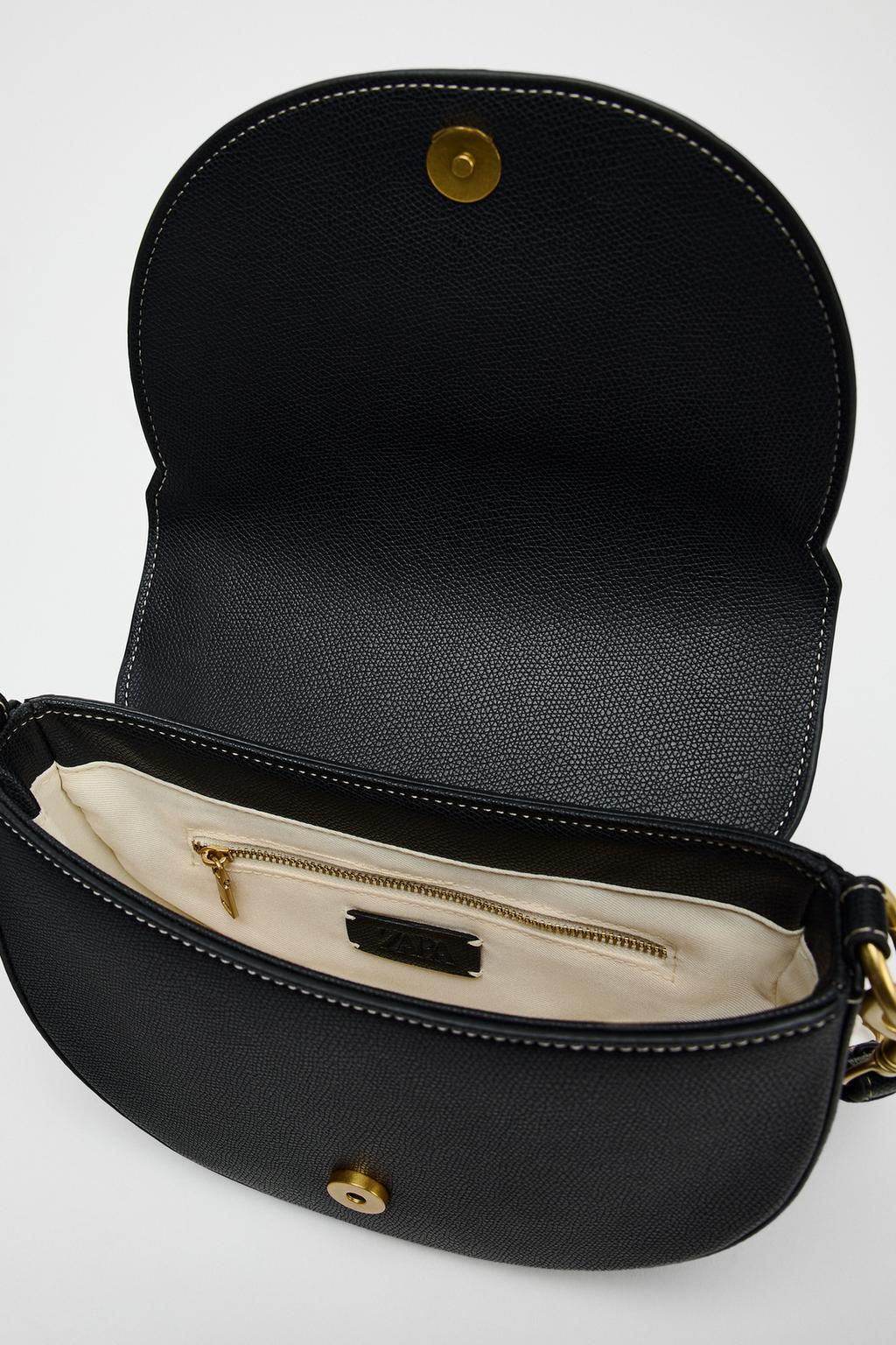 CONTRAST TOPSTITCHING CROSSBODY BAG - Zara фото 18