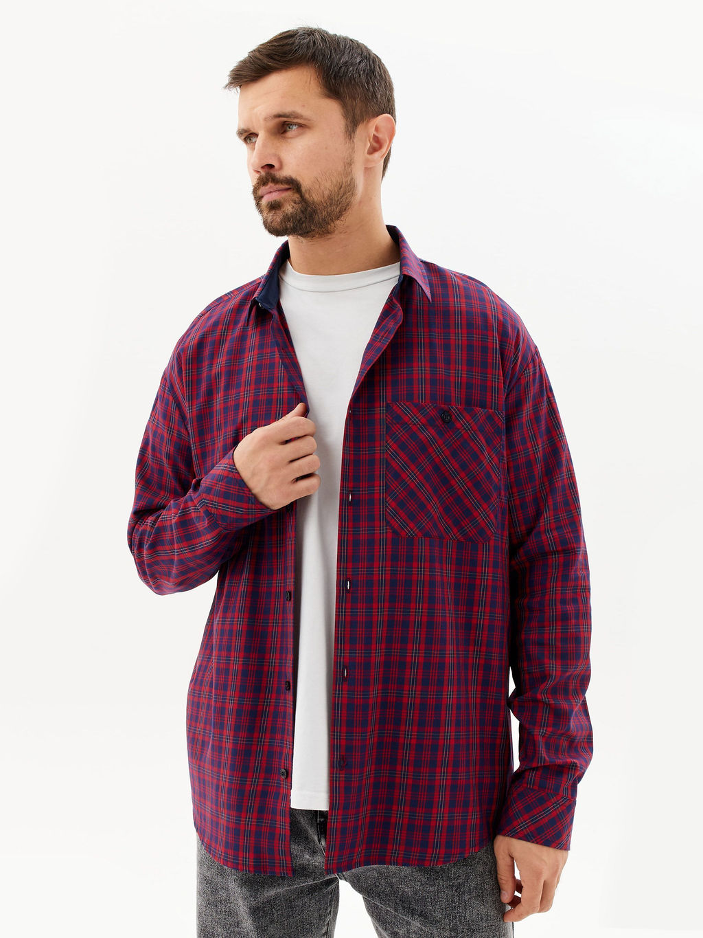 Сорочка мужская длинный рукав GREG S625/211/2008/1