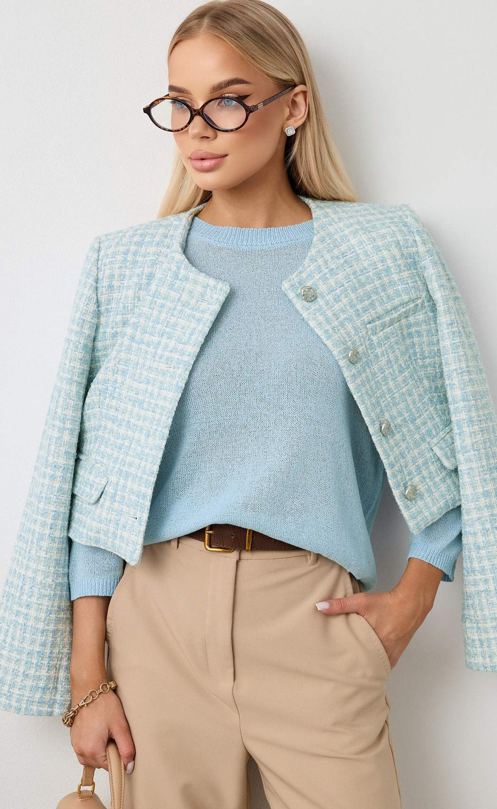 ПРЕДЗАКАЗ! Дата поставки 5 апреля! Джемпер F512-1508 l.blue