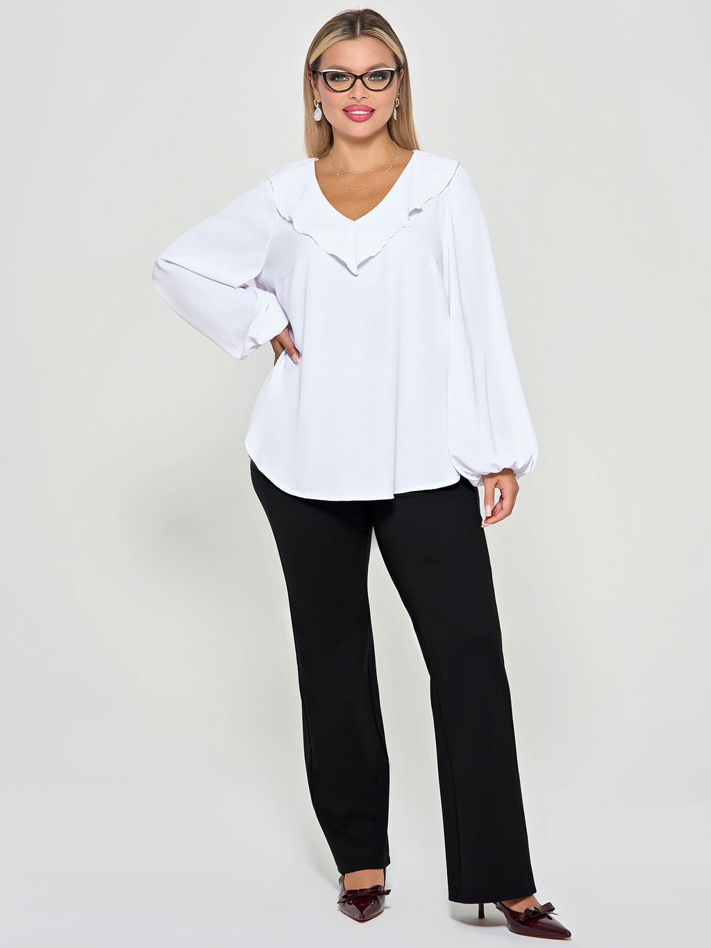 Блузка 0059-26 белый