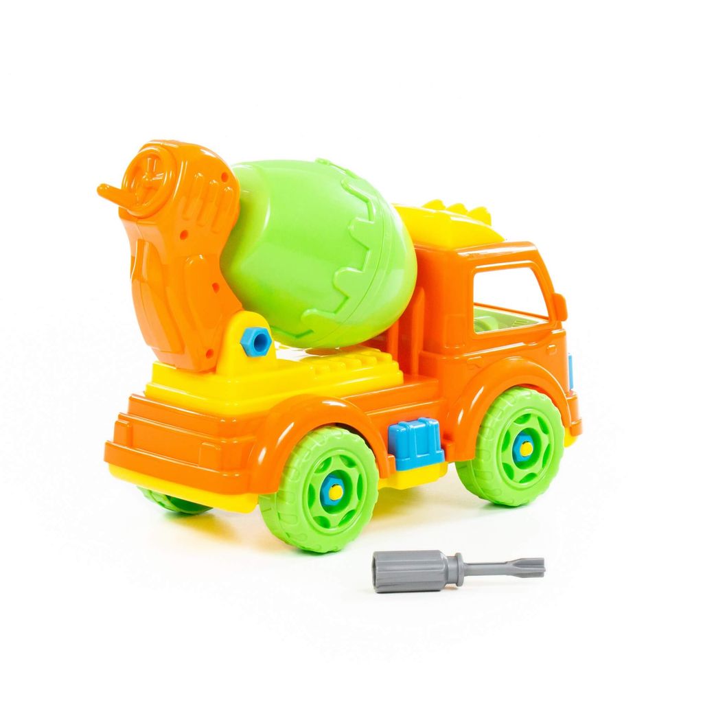 Конструктор-транспорт Автомобиль-бетоновоз (в сеточке) - Полесье фото 8