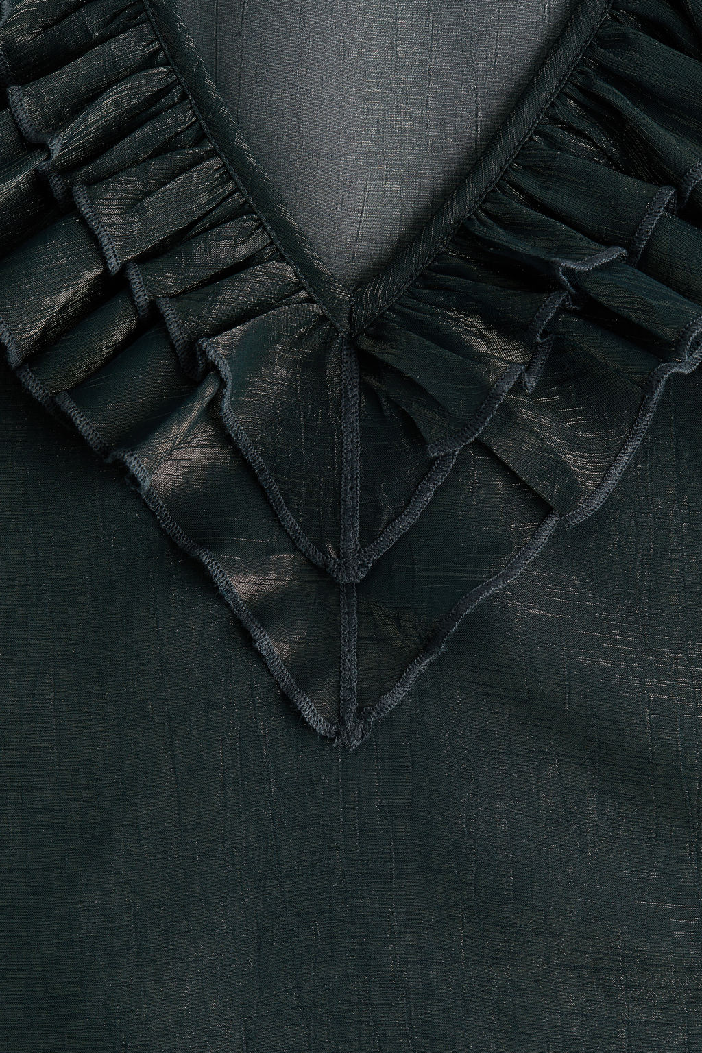Frill-trimmed blouse - H&m фото 3