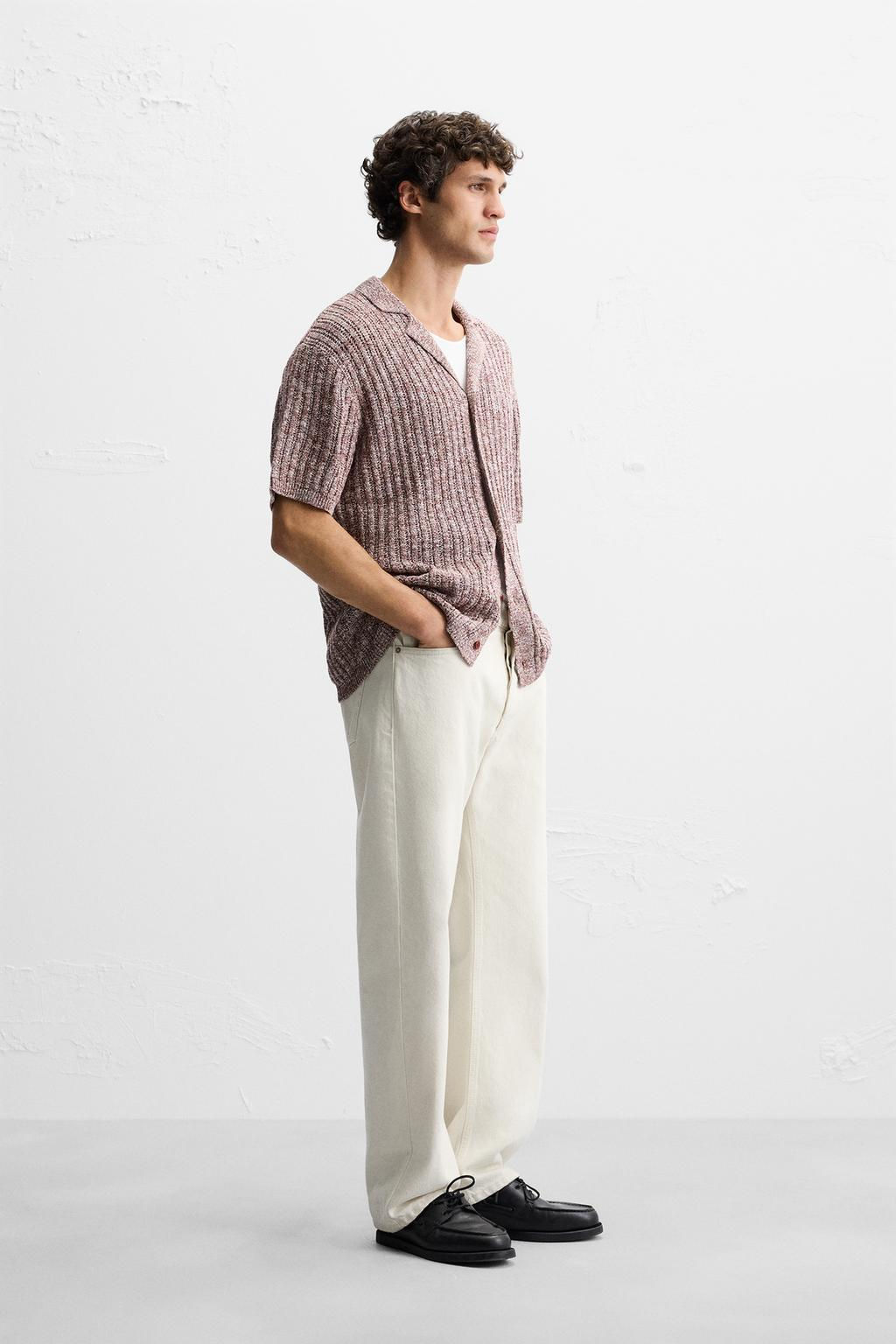 CONTRAST KNIT SHIRT - Zara фото 4