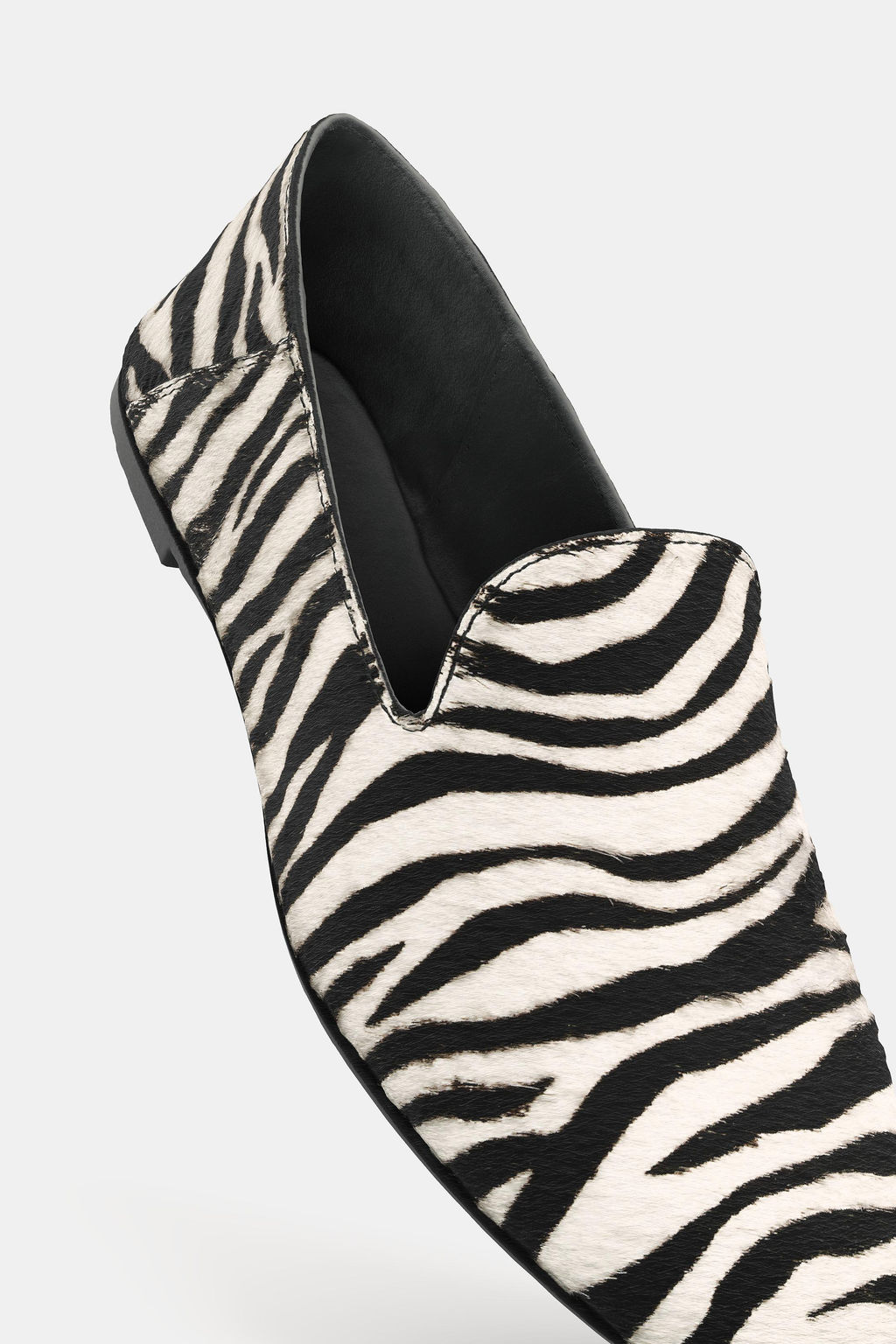 ANIMAL PRINT LEATHER LOAFERS - Zara фото 7