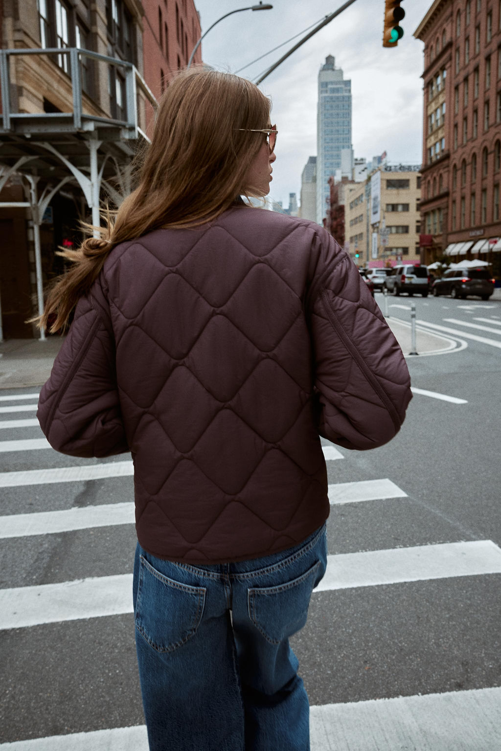 QUILTED JACKET WITH PATCH POCKETS - Zara фото 4