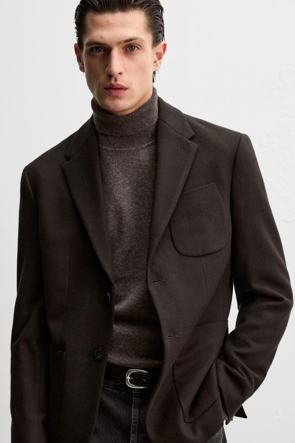 MANTECO FLANNEL WOOL BLEND BLAZER - Zara фото 5