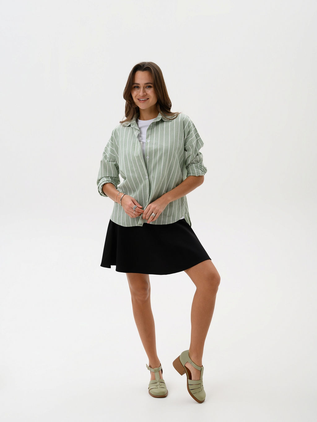 Босоножки 5036.23663bе.Вакса олива+коричневый