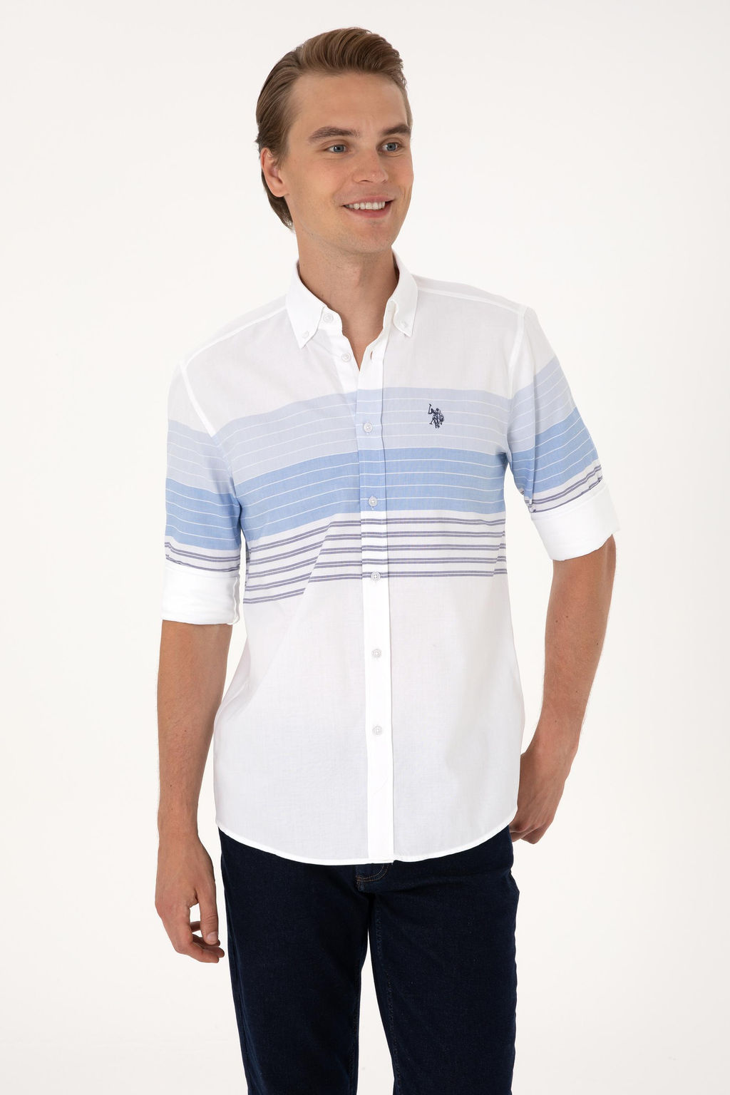 Erkek Lacivert Uzun Kollu G_mlek - U.s. polo assn фото 3