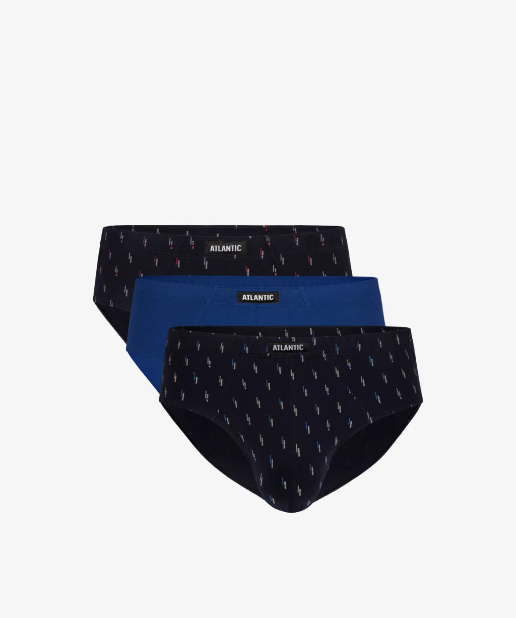 3MP-101/02 Трусы классика Line - набор 3 шт. серый + графитовый + черный - Atlantic фото 10