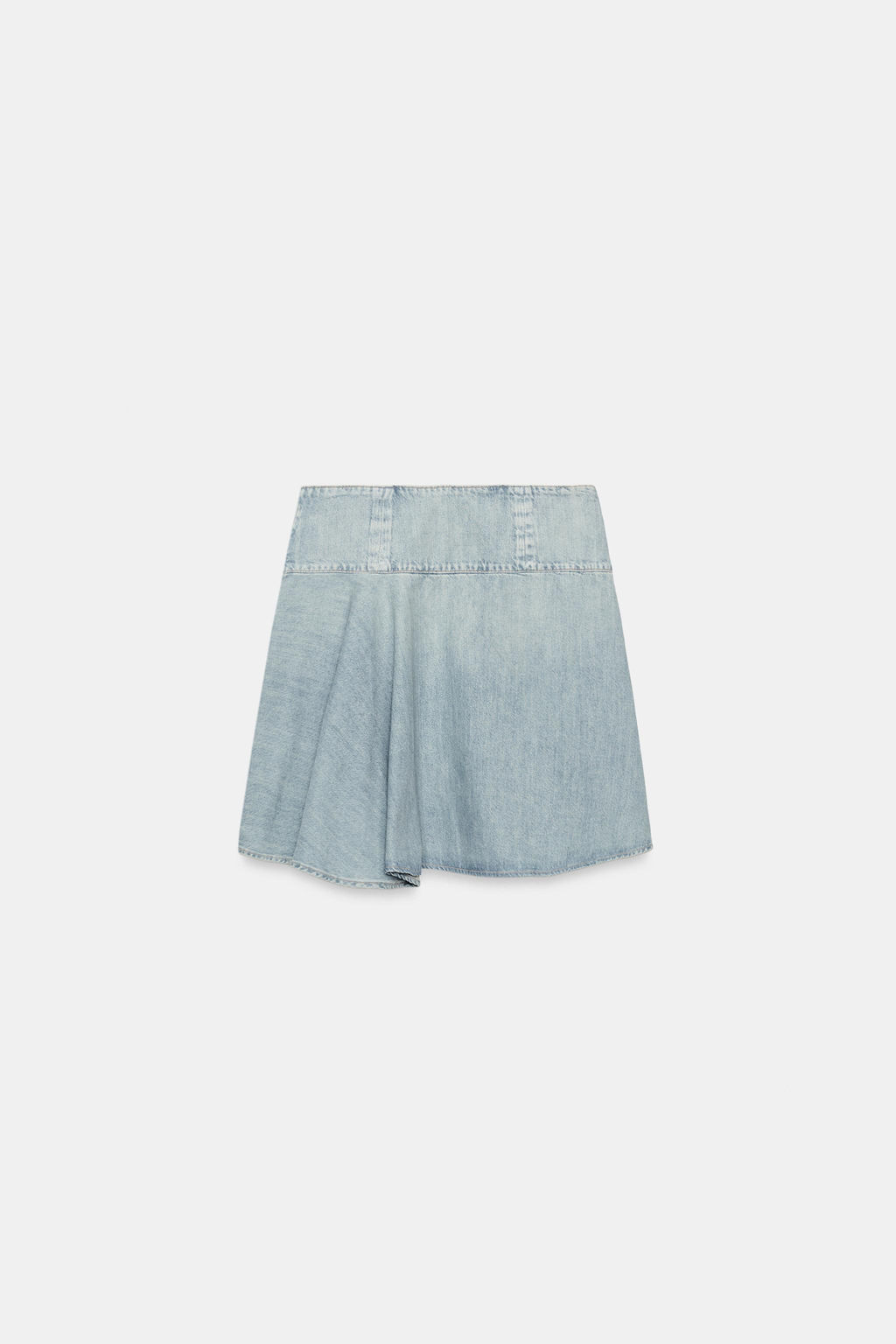 FALDA MIDI DENIM TRF / Azul claro - Zara фото 6