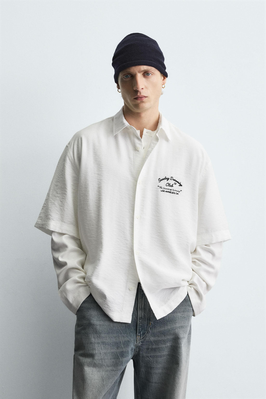 EMBROIDERED FLOWING SHIRT - Zara фото 2